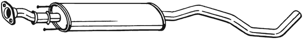 Silencieux central Nissan NOTE