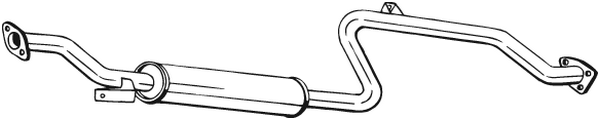 Silencieux central Mitsubishi SPACE STAR MPV
