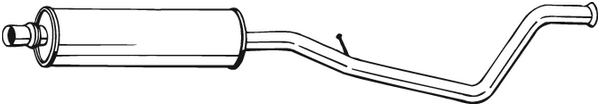 Silencieux central Citroën C4 Coupe · Citroën C4 I · Peugeot 307