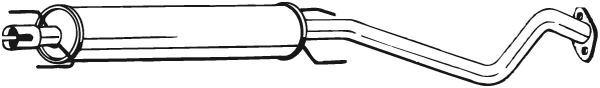 Silencieux central Opel ASTRA G Hatchback · Opel ASTRA G Estate · Opel ASTRA G Saloon
