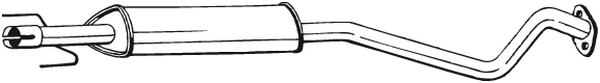 Silencieux central Opel ASTRA G Hatchback · Opel ASTRA G Estate · Opel ASTRA G Saloon
