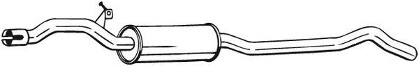 Silencieux central Audi A4 B8 · Audi A4 B8 Avant