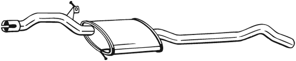 Silencieux central Audi A4 B8 · Audi A4 B8 Avant