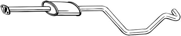 Silencieux central Opel ASTRA J · Opel ASTRA J Sports Tourer · Opel ASTRA J GTC
