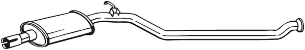 Silencieux central Peugeot 206 Hatchback