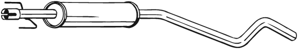 Silencieux central Opel ASTRA G Hatchback · Opel ASTRA H · Opel ASTRA H GTC