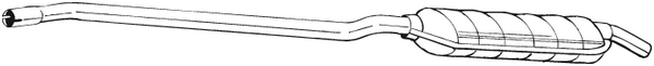 Silencieux central Fiat 128 Coupe