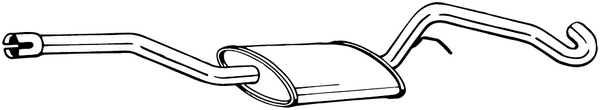 Silencieux central Ford KUGA II · Ford KUGA II VAN