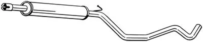 Silencieux central Audi A3 Sportback · Audi A3 Limousine · Seat LEON