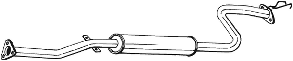 Silencieux central Honda CRX III