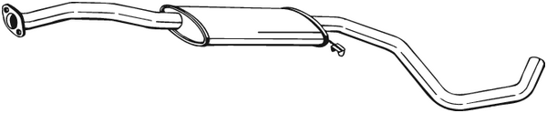 Silencieux central Ford ESCORT V · Ford ESCORT V Turnier · Ford ESCORT V Saloon