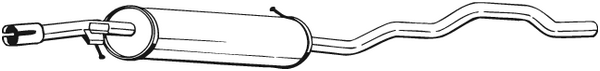 Silencieux central Ford GALAXY I · Ford GALAXY MK I VAN · Seat ALHAMBRA