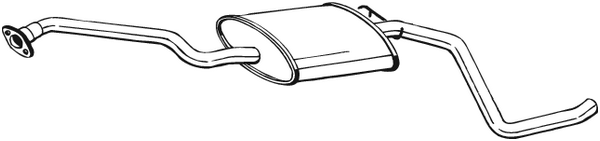 Silencieux central Ford ESCORT V · Ford ESCORT V Turnier · Ford ESCORT V Saloon
