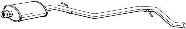 Silencieux central Peugeot 406 · Peugeot 406 Break
