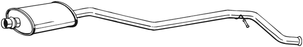 Silencieux central Peugeot 406 · Peugeot 406 Break