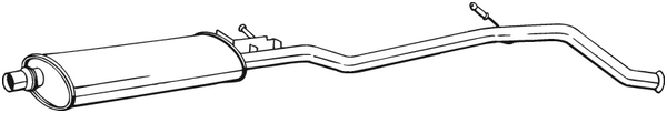 Silencieux central Peugeot 406 · Peugeot 406 Break · Peugeot 406 Coupe