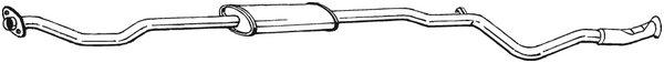 Silencieux central Peugeot 106 I · Peugeot 106 Van I Hatchback Van