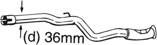 Tube de réparation, catalyseur Citroën SAXO · Citroën SAXO Hatchback van · Peugeot 106 I