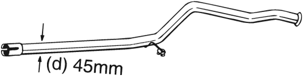 Tube de réparation, catalyseur Peugeot 206 Hatchback · Peugeot 206 Van