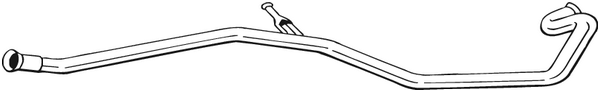 Tuyau d'échappement Peugeot 206 SW