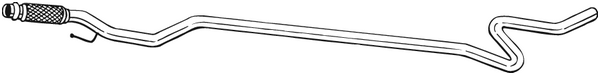 Tuyau d'échappement Citroën C3 PICASSO · Peugeot 207 · Peugeot 207 CC