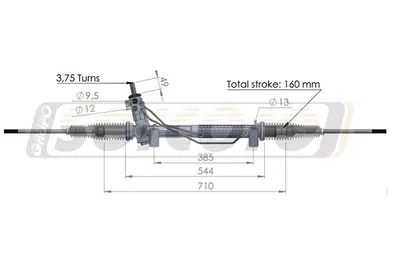 Crémaillère de direction Ford TRANSIT Bus · Ford TRANSIT Van · Ford TRANSIT Platform/Chassis