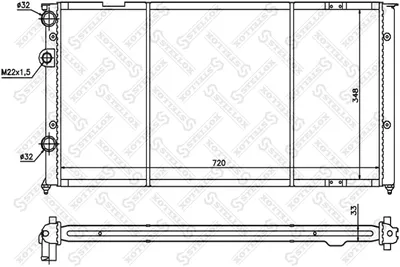 Radiateur, refroidissement du moteur Vw PASSAT B3/B4 · Vw PASSAT B3/B4 Variant