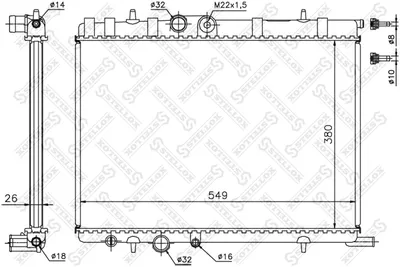 Radiateur, refroidissement du moteur Citroën C25 Bus · Citroën BERLINGO / BERLINGO FIRST Box Body/MPV · Citroën BERLINGO / BERLINGO FIRST MPV