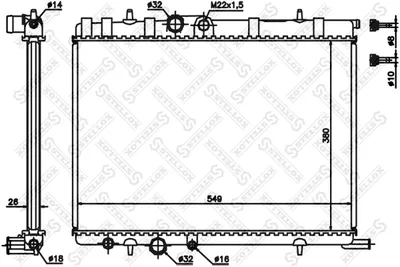 Radiateur, refroidissement du moteur Citroën BERLINGO / BERLINGO FIRST Box Body/MPV · Citroën BERLINGO / BERLINGO FIRST MPV · Citroën XSARA