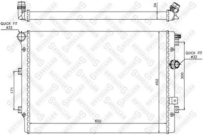 Radiateur, refroidissement du moteur Seat ALHAMBRA · Vw TIGUAN · Vw SHARAN