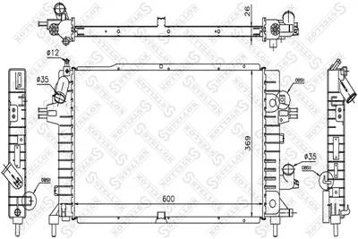 Radiateur, refroidissement du moteur Opel ASTRA H · Opel ASTRA H Estate · Opel ASTRA H GTC