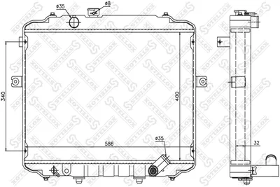 Radiateur, refroidissement du moteur Hyundai H-1 / STAREX Bus