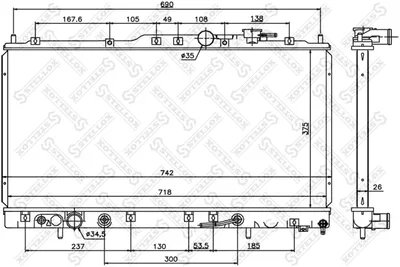 Radiateur, refroidissement du moteur Mitsubishi GALANT VIII · Mitsubishi GALANT VIII Estate