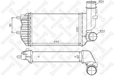 Intercooler, échangeur Citroën JUMPER I Bus · Citroën JUMPER I Van · Citroën JUMPER I Platform/Chassis