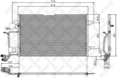 Condenseur, climatisation Audi A4 B5 · Audi A6 C5 · Audi A6 C5 Avant