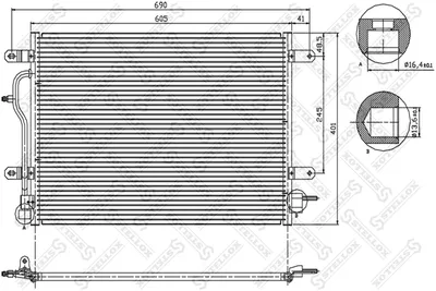 Condenseur, climatisation Audi A6 C5 · Audi A6 C5 Avant · Audi ALLROAD C5