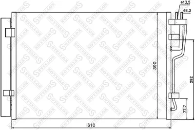 Condenseur, climatisation Hyundai i30 · Hyundai i30 Estate · Hyundai ELANTRA IV Saloon