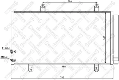 Condenseur, climatisation Toyota CAMRY Saloon · Toyota AVALON Saloon · Toyota VENZA