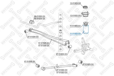 Bouchon de protection/soufflet, amortisseur Hyundai ACCENT I · Hyundai ACCENT Saloon · Hyundai ACCENT II