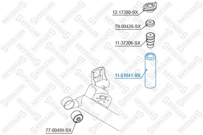 Bouchon de protection/soufflet, amortisseur Hyundai ACCENT III Saloon · Kia PICANTO I · Kia RIO II Saloon