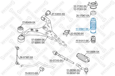Bouchon de protection/soufflet, amortisseur Hyundai ACCENT II · Hyundai ELANTRA III Saloon · Hyundai ELANTRA III