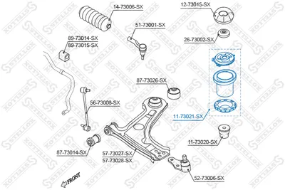 Bouchon de protection/soufflet, amortisseur Chevrolet LACETTI