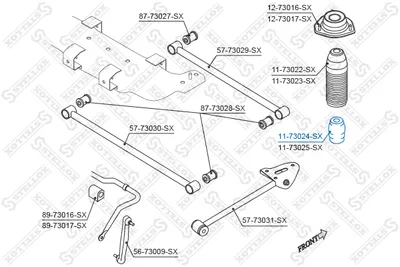 Butée élastique, suspension Chevrolet LACETTI