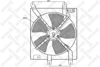 Ventilateur, refroidissement du moteur Daewoo MATIZ · Daewoo MATIZ Hatchback Van