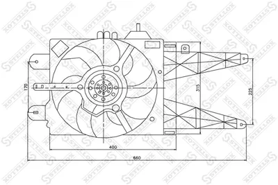 Ventilateur, refroidissement du moteur Fiat PUNTO · Fiat PUNTO Hatchback Van