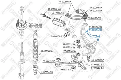 Rotule de barre de connexion Honda CIVIC VIII Hatchback · Honda ACCORD VIII · Honda ACCORD VIII Estate