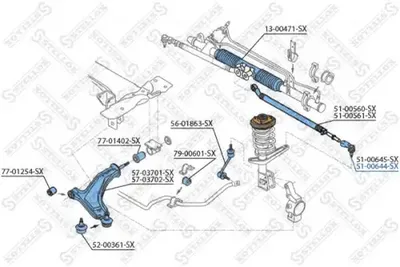 Rotule de barre de connexion Land Rover FREELANDER I Soft Top · Land Rover FREELANDER I