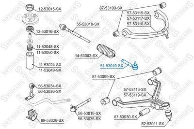 Rotule de barre de connexion Kia PREGIO Van · Kia PREGIO Bus