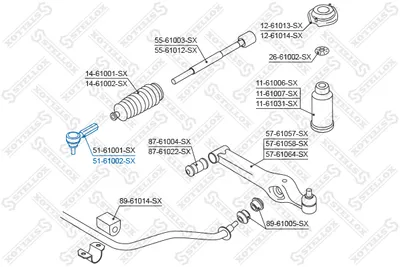 Rotule de barre de connexion Opel AGILA · Suzuki WAGON R+ · Suzuki IGNIS I