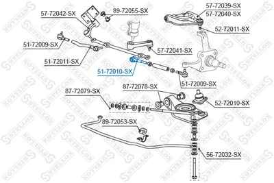 Rotule de barre de connexion Mitsubishi LANCER II · Mitsubishi SAPPORO II · Mitsubishi STARION